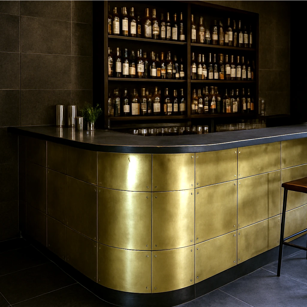 Brass Clad Bar
