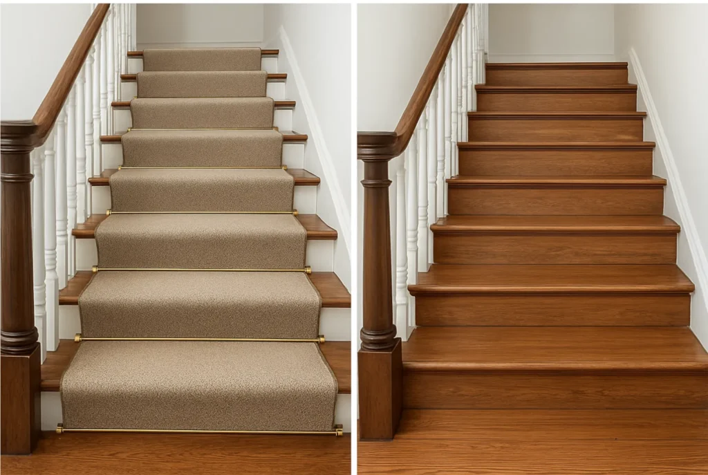 Before and After Staircase.