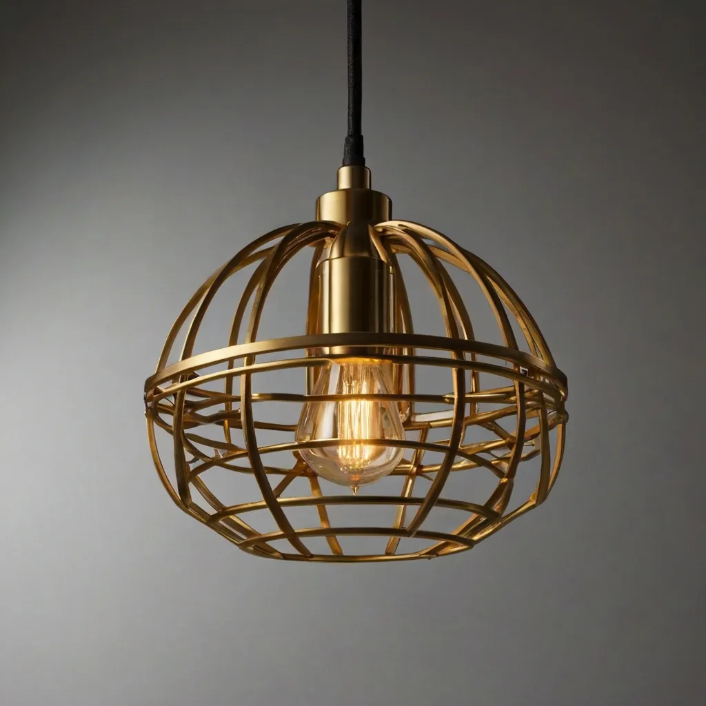 Brass Caged Light